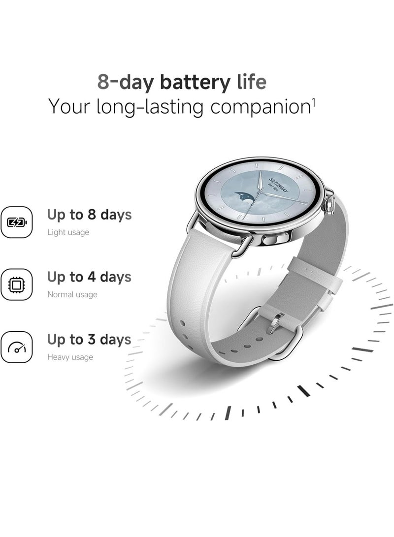 Mii Watch S4 41mm Fluororubber Strap (Mint Green) |1.32-inch AMOLED Display, Bluetooth Calling, Advanced Health Monitoring - Image 3